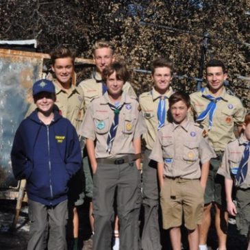 Troop 707 recovers after Santa Rosa Fires